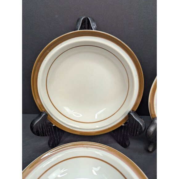 Brown Monterrey Stoneware by MSI Japan Set of 4 Berry Dessert Bowls - Picture 2 of 11